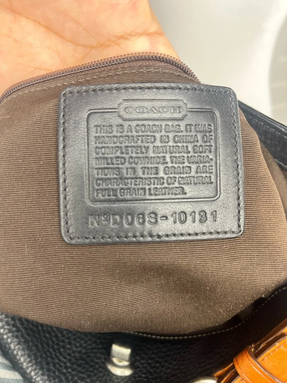 Coach chelsea turnlock hobo black pebbled leather shoulder bag y2k - Picture 7 of 7